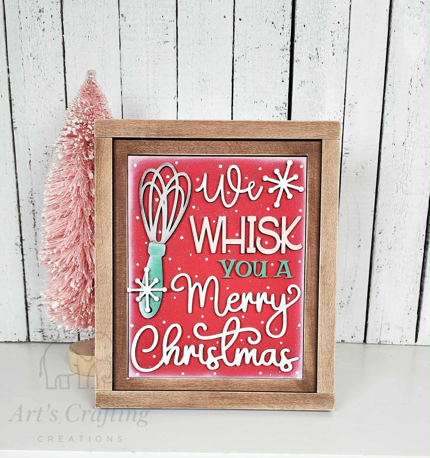5x6 Interchangeable Insert  - We Whisk You a Merry Christmas