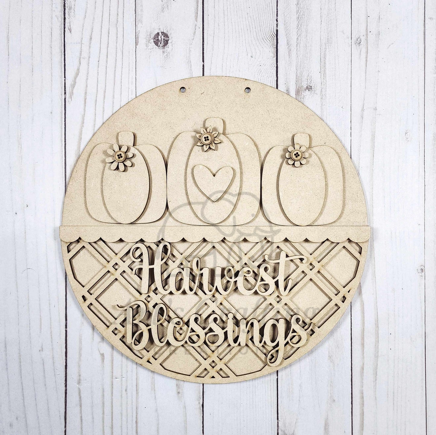 Harvest Blessings Hanging Sign