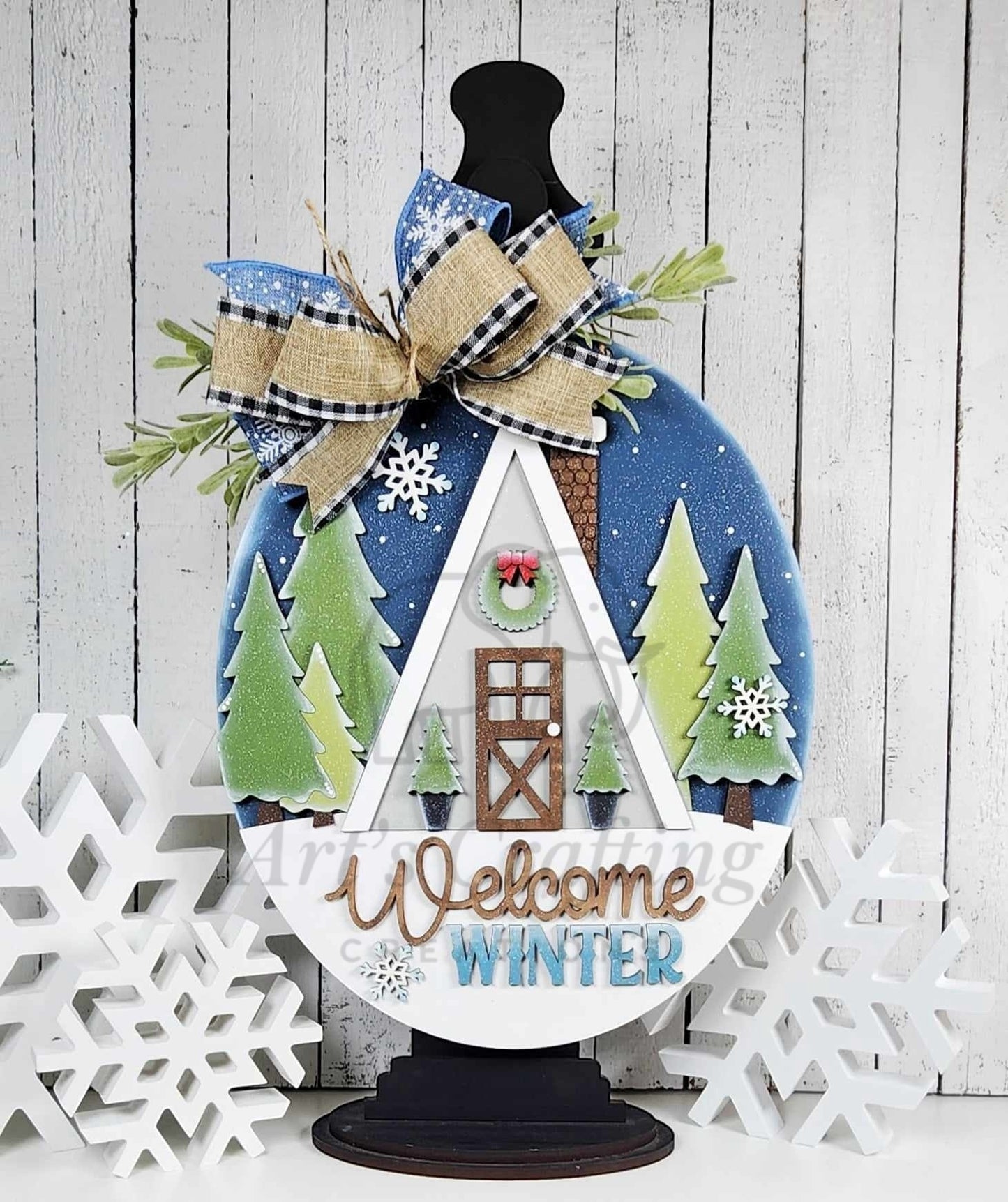 Welcome Winter Hanging Sign