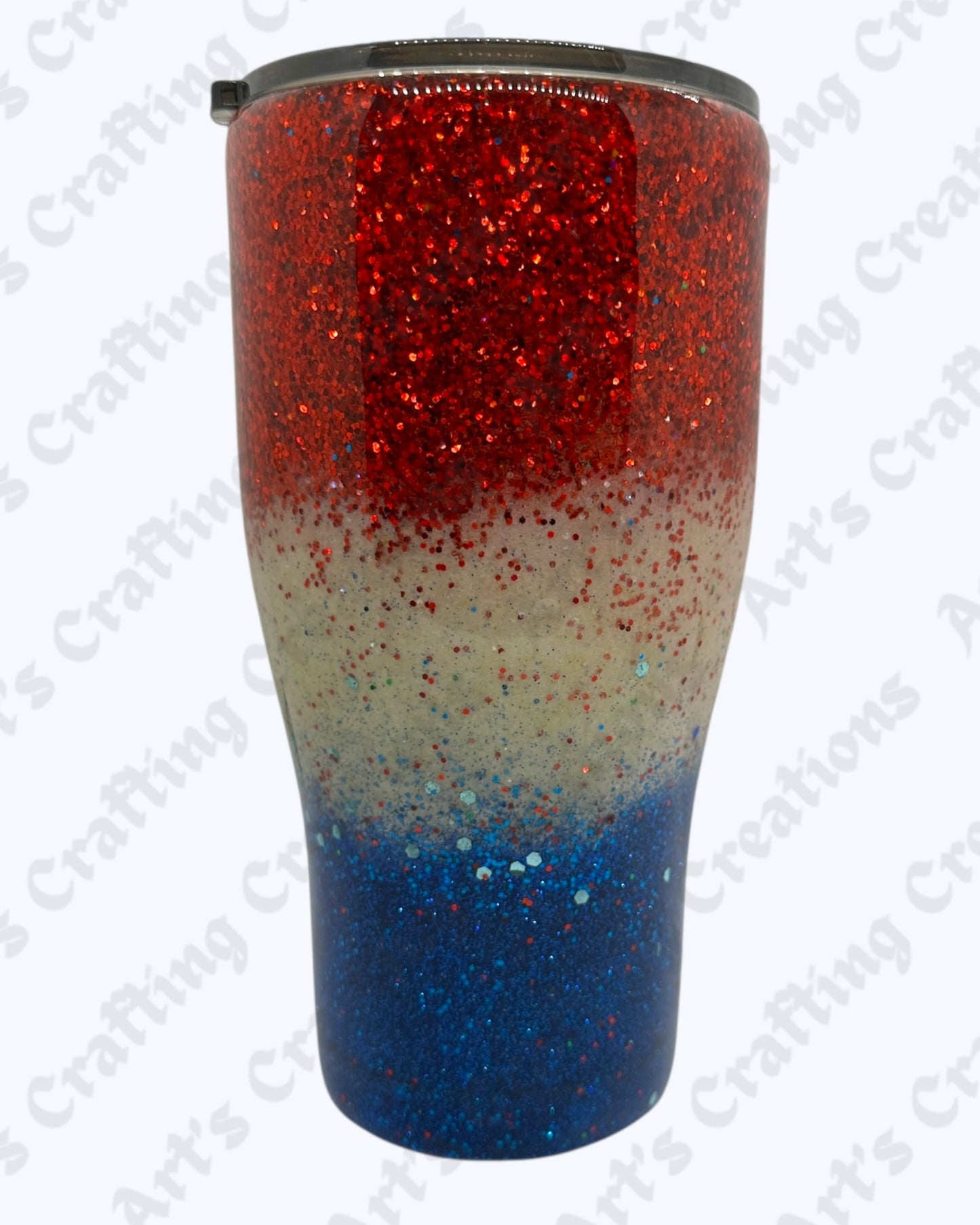 Patriotic Red/White/Blue 30 oz Tumbler