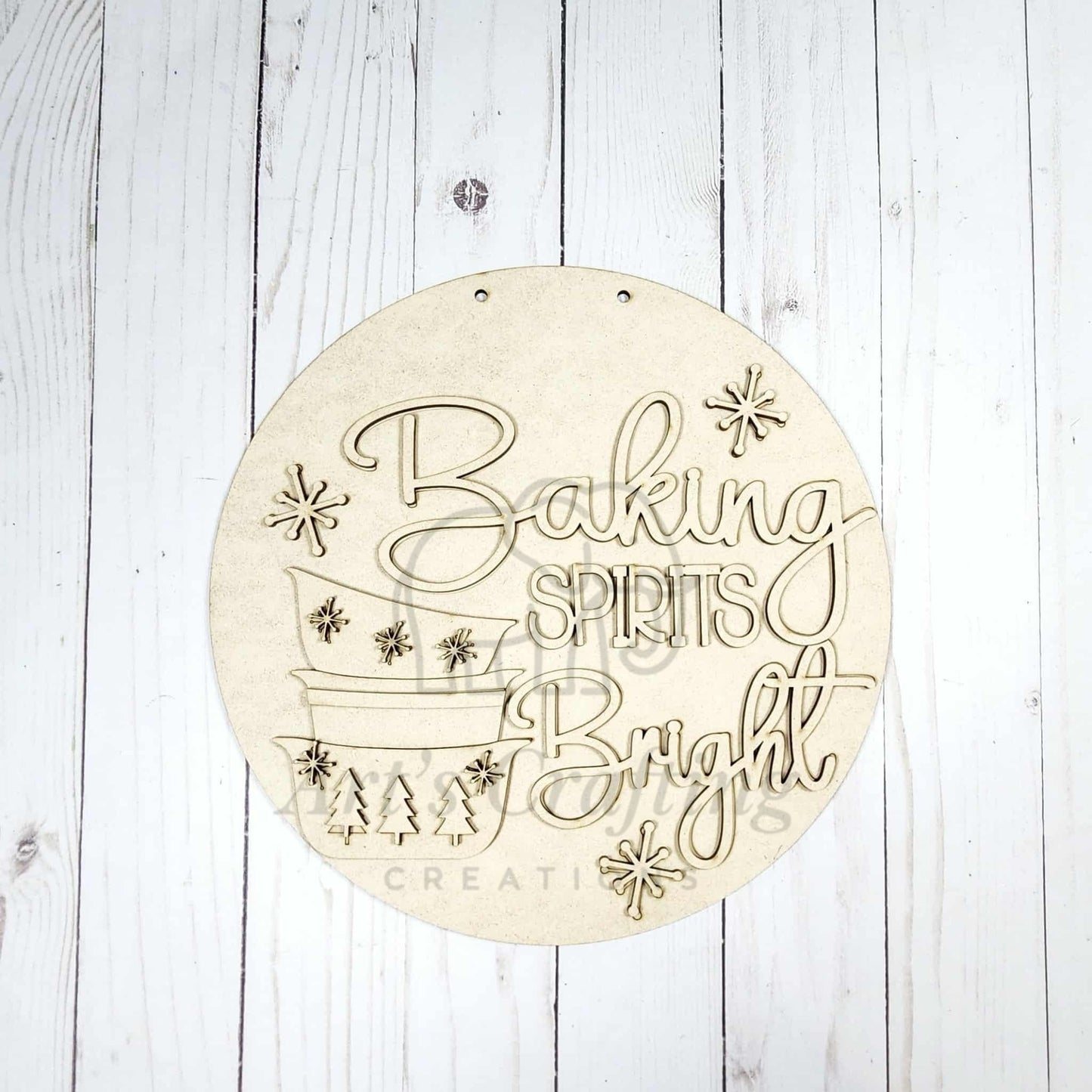 Baking Spirits Bright Hanging Sign