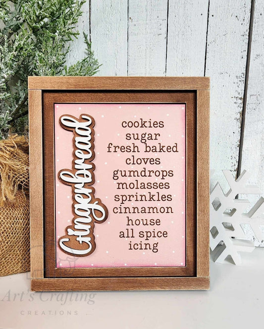 5x6 Interchangeable Insert  - Gingerbread