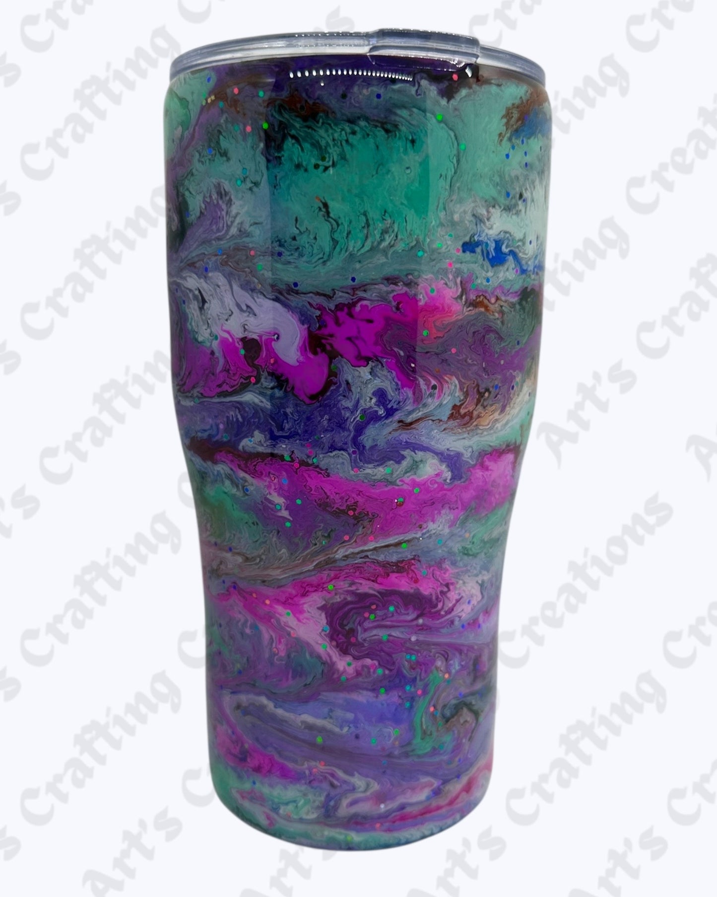 Purple/Mint/Pink Swirls 20 oz Tumbler