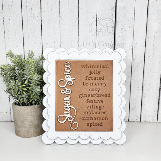 5x6 Interchangeable Insert  - Sugar & Spice