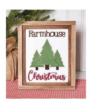 5x6 Interchangeable Insert  - Farmhouse Christmas