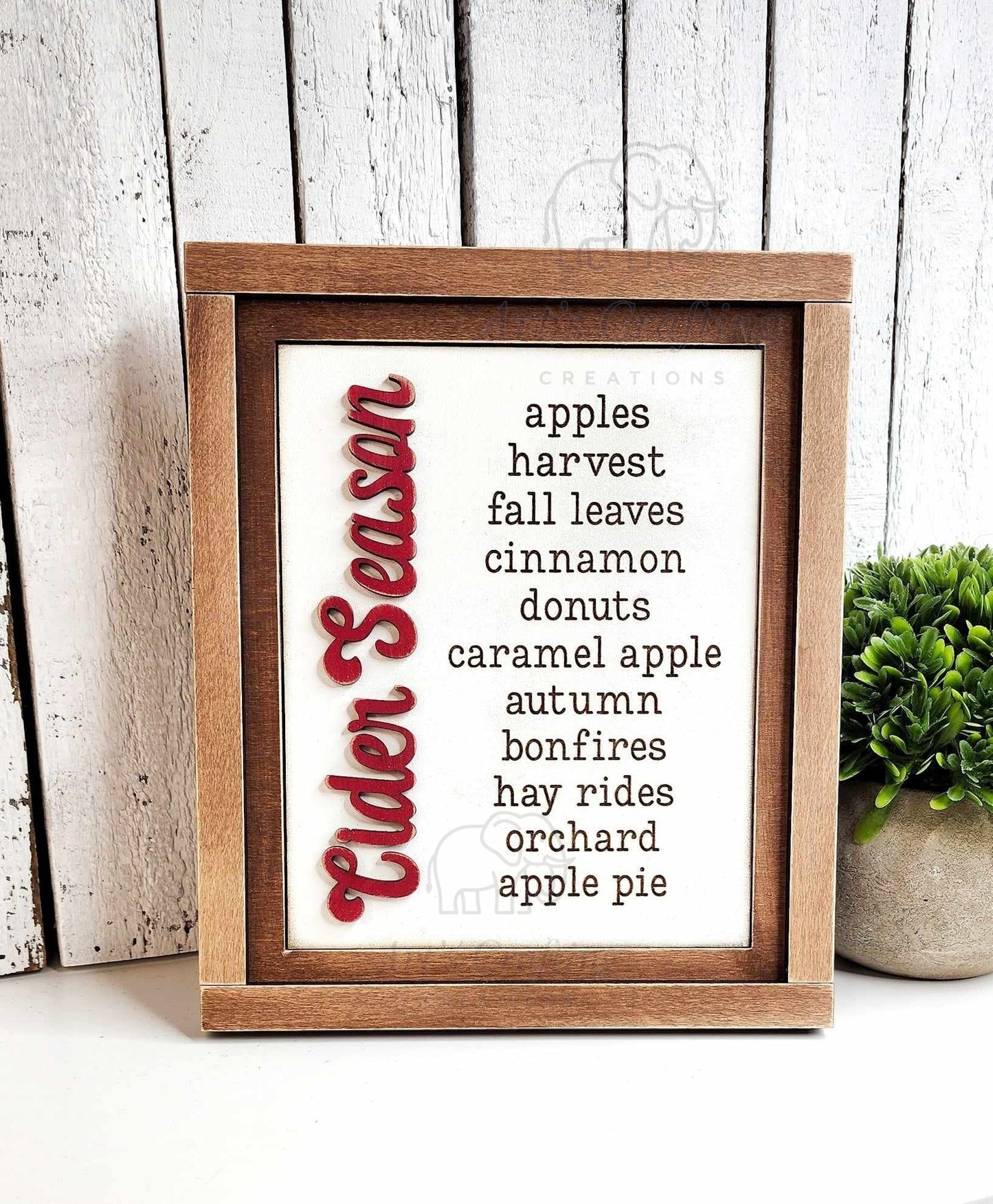 5x6 Interchangeable Insert  - Cider Season