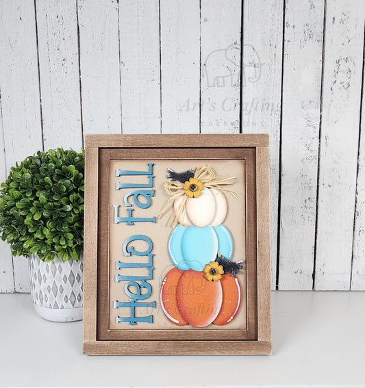 5x6 Interchangeable Insert  - Hello Fall Crows