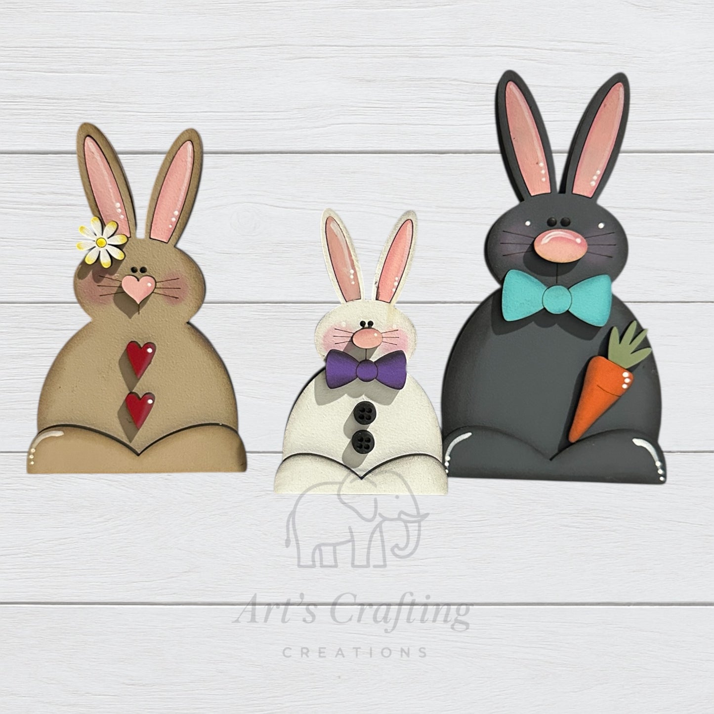 Bunny Trio - Shelf Sitter