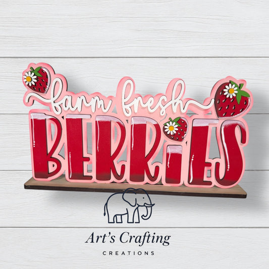 Farm Fresh Berries Shelf Sitter