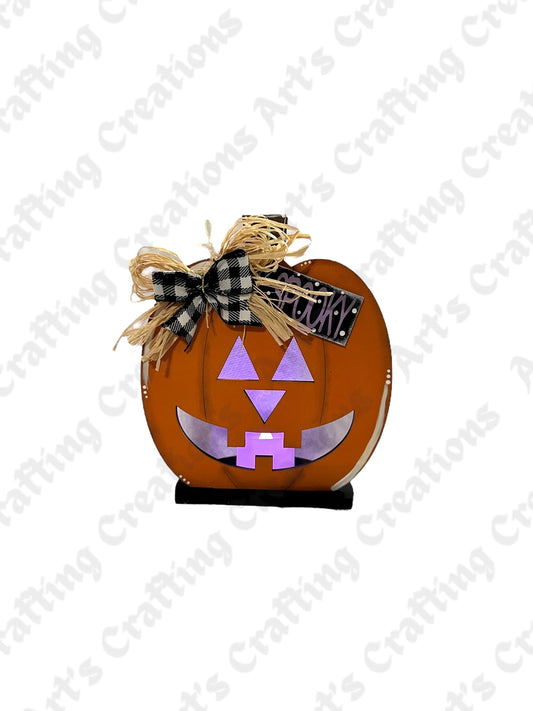 Pumpkin Votive Candle Holder - Shelf Sitter