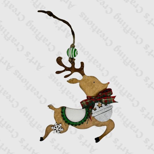 Reindeer with Bell Ornament