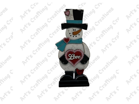 Standing Love Snowman - Shelf Sitter
