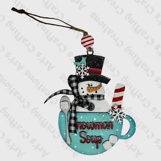 Snowman Soup Ornament