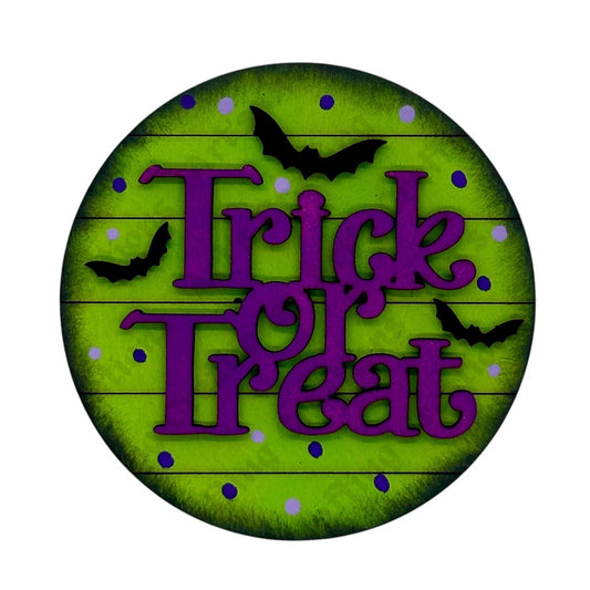 3" Round Insert - Trick or Treat - October
