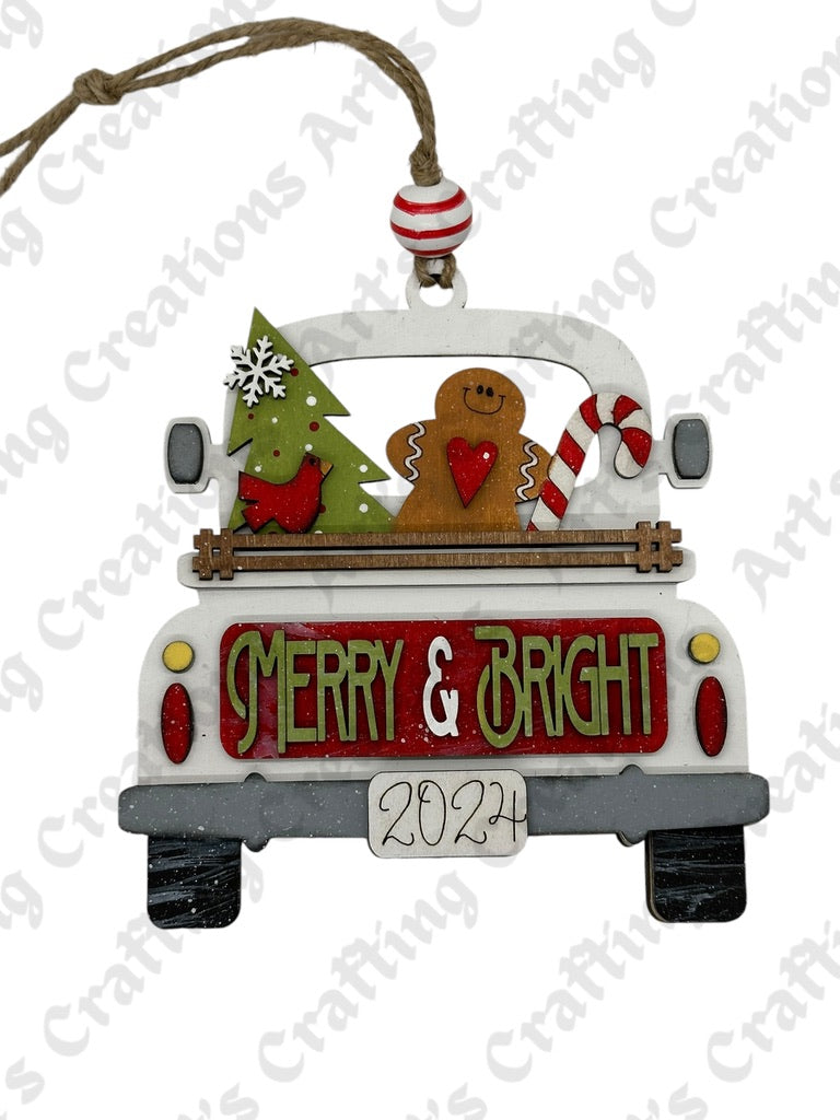 Truck Merry & Bright Ornament