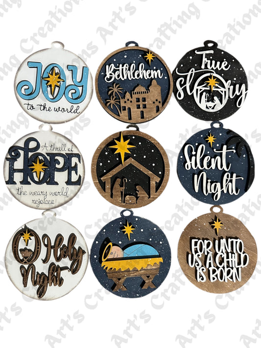 True Story Ornament Set